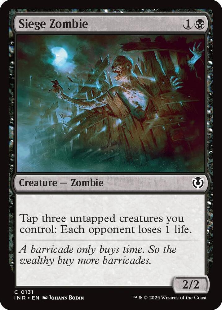 Siege Zombie 131 card from Innistrad Remastered