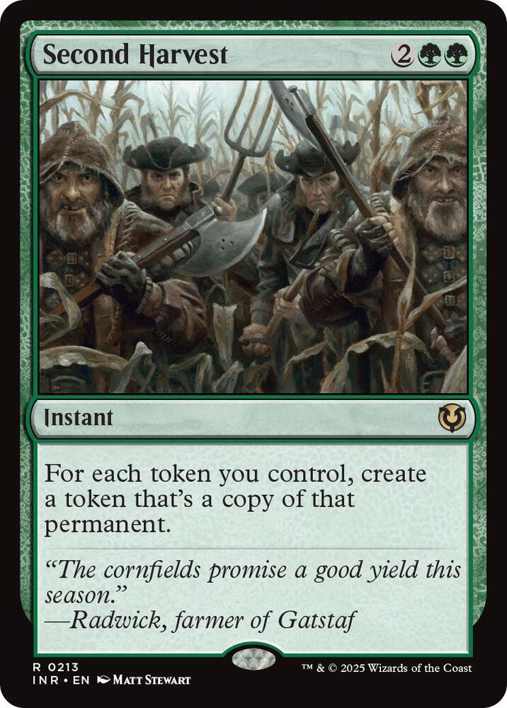 Second Harvest 213 card from Innistrad Remastered