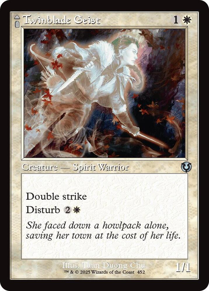 Twinblade Geist (Retro Frame) 452 card from Innistrad Remastered