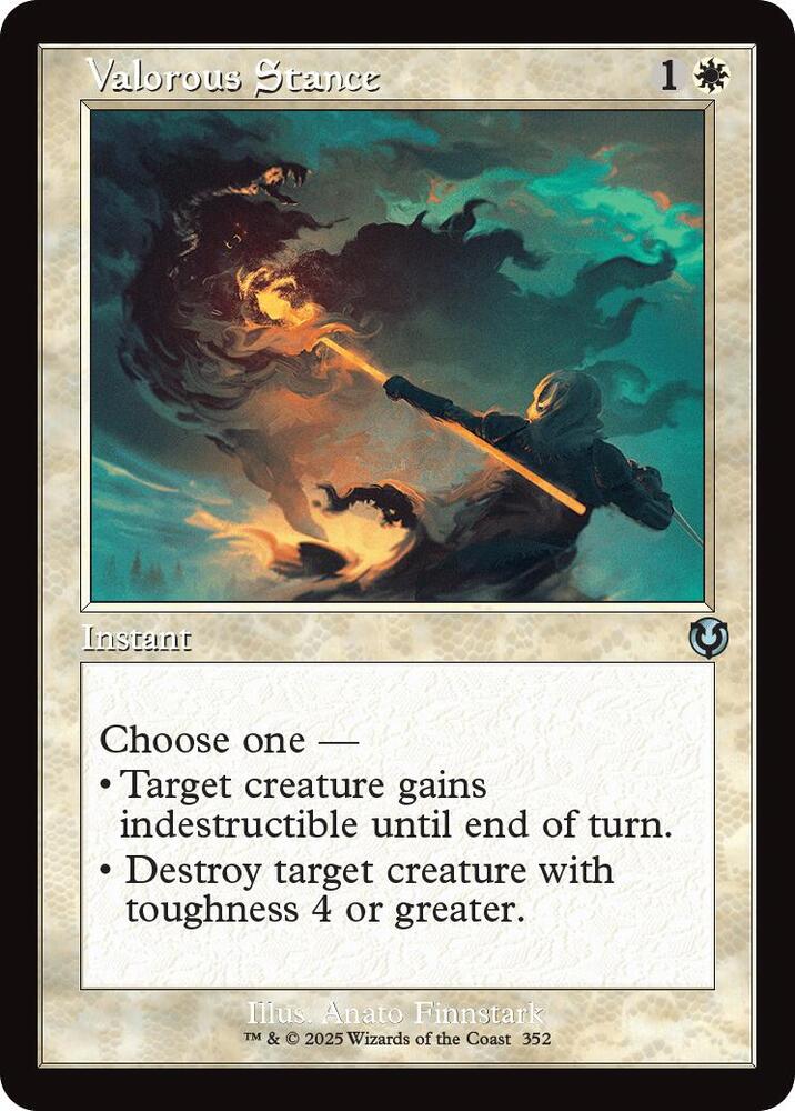 Valorous Stance (Retro Frame) 352 card from Innistrad Remastered
