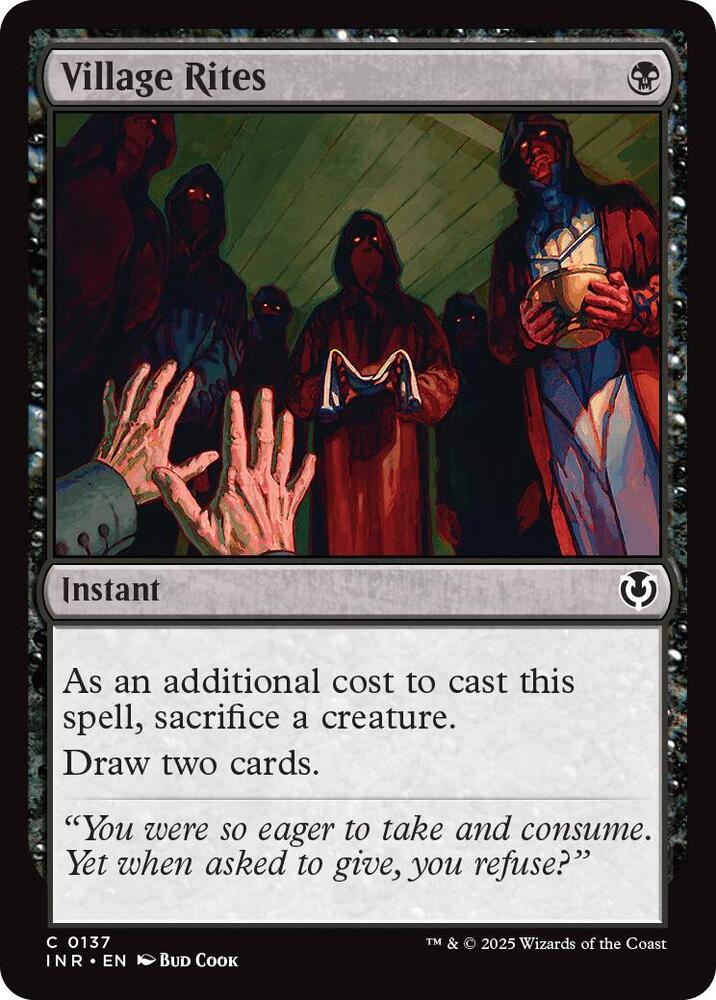Village Rites 137 card from Innistrad Remastered