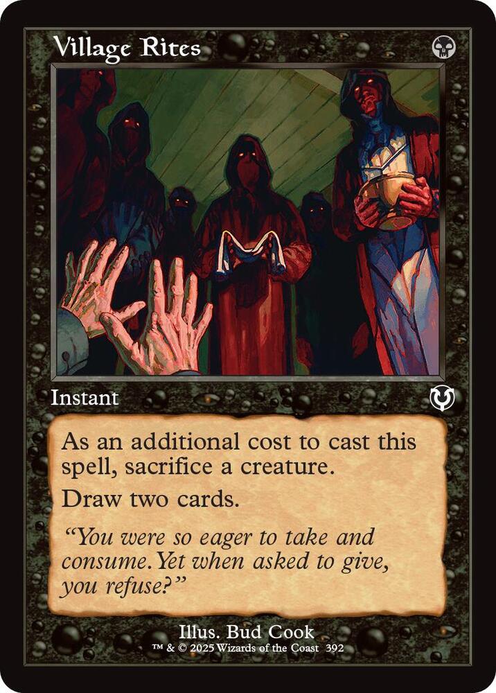 Village Rites (Retro Frame) 392 card from Innistrad Remastered