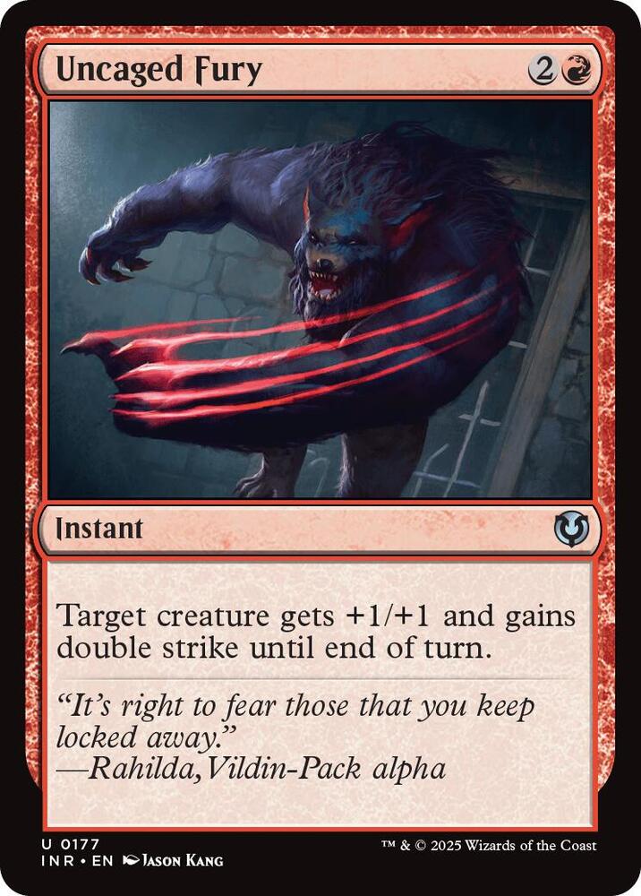 Uncaged Fury 177 card from Innistrad Remastered