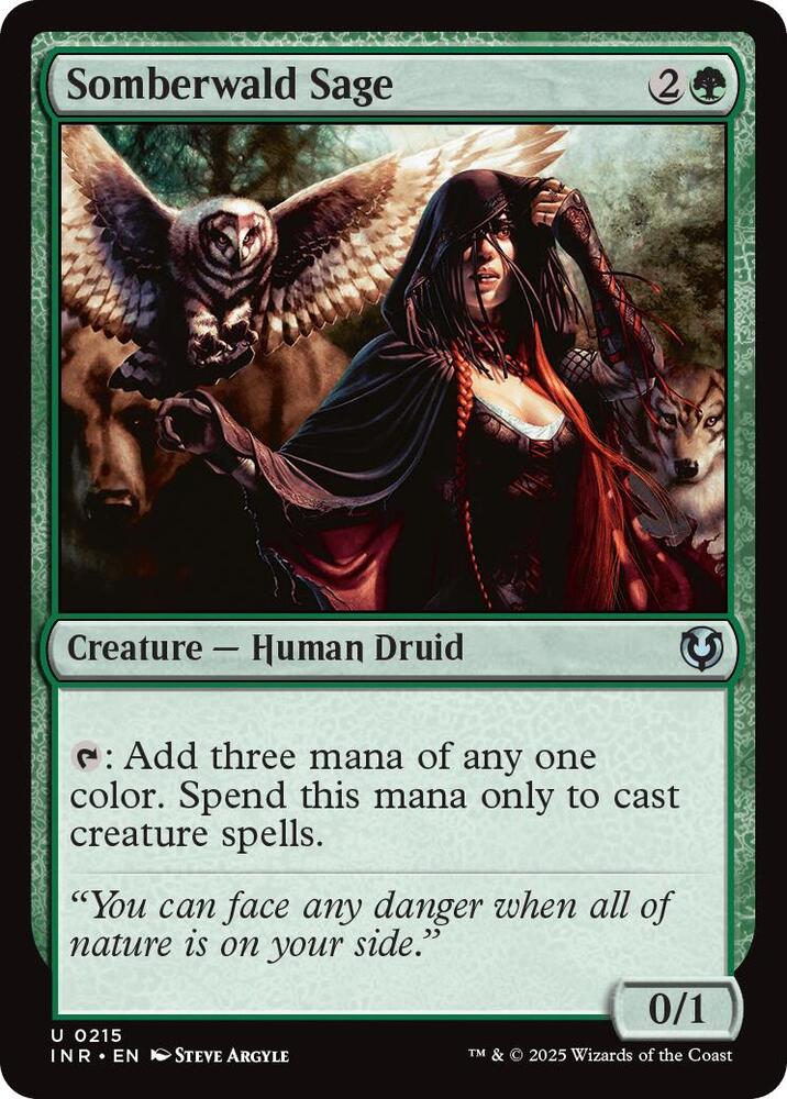 Somberwald Sage 215 card from Innistrad Remastered