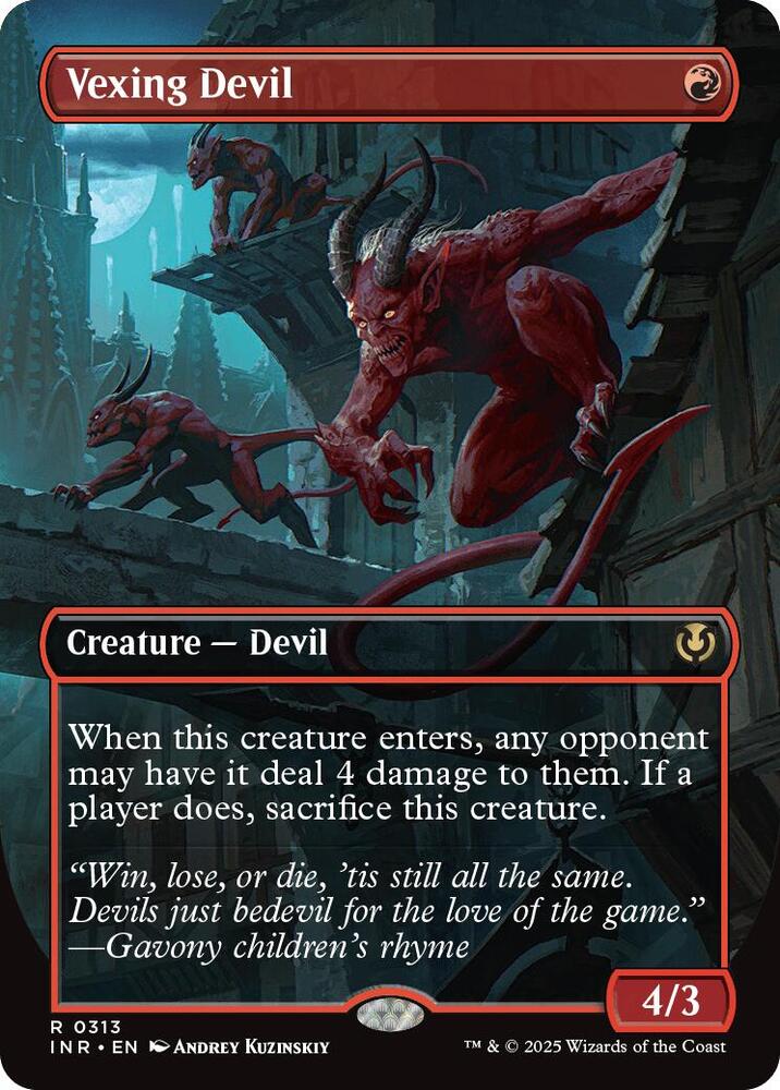Vexing Devil (Borderless) 313 card from Innistrad Remastered