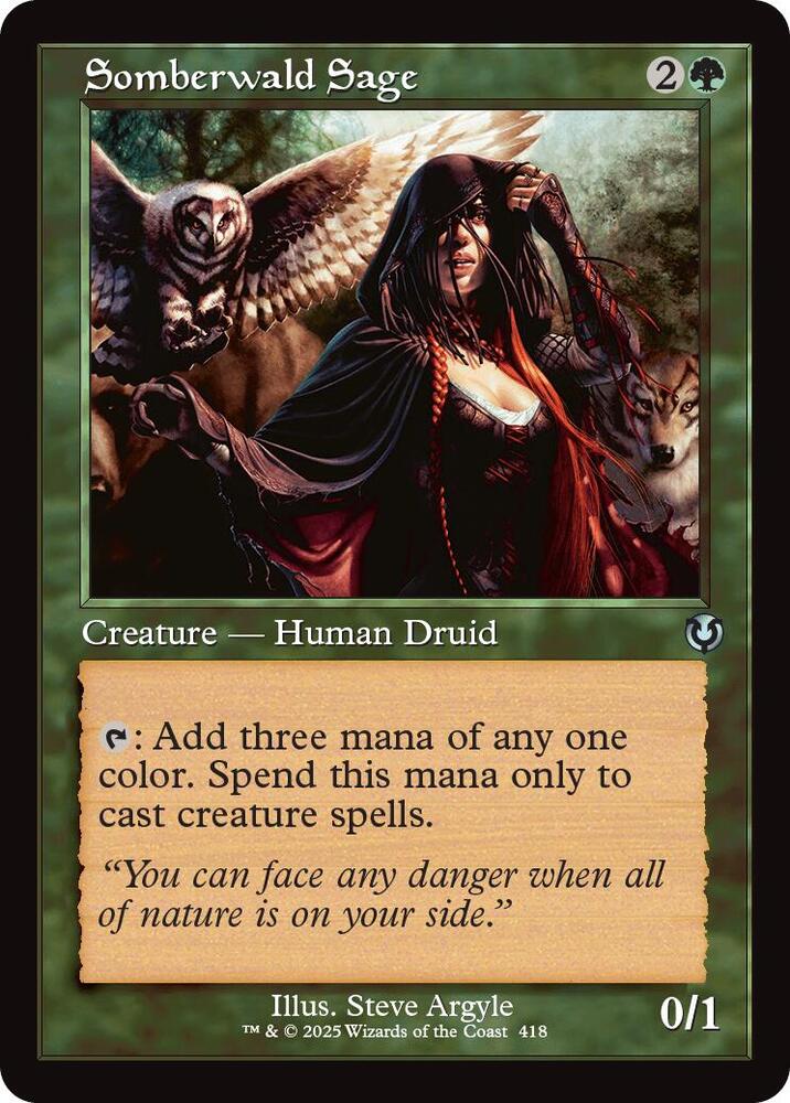 Somberwald Sage (Retro Frame) 418 card from Innistrad Remastered