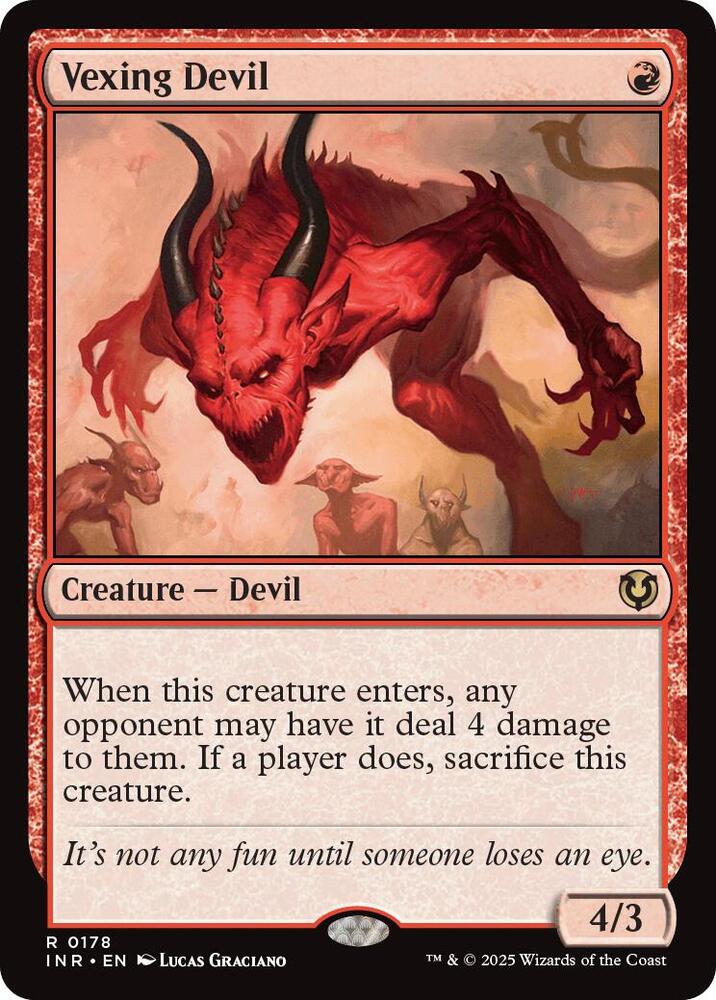 Vexing Devil 178 card from Innistrad Remastered