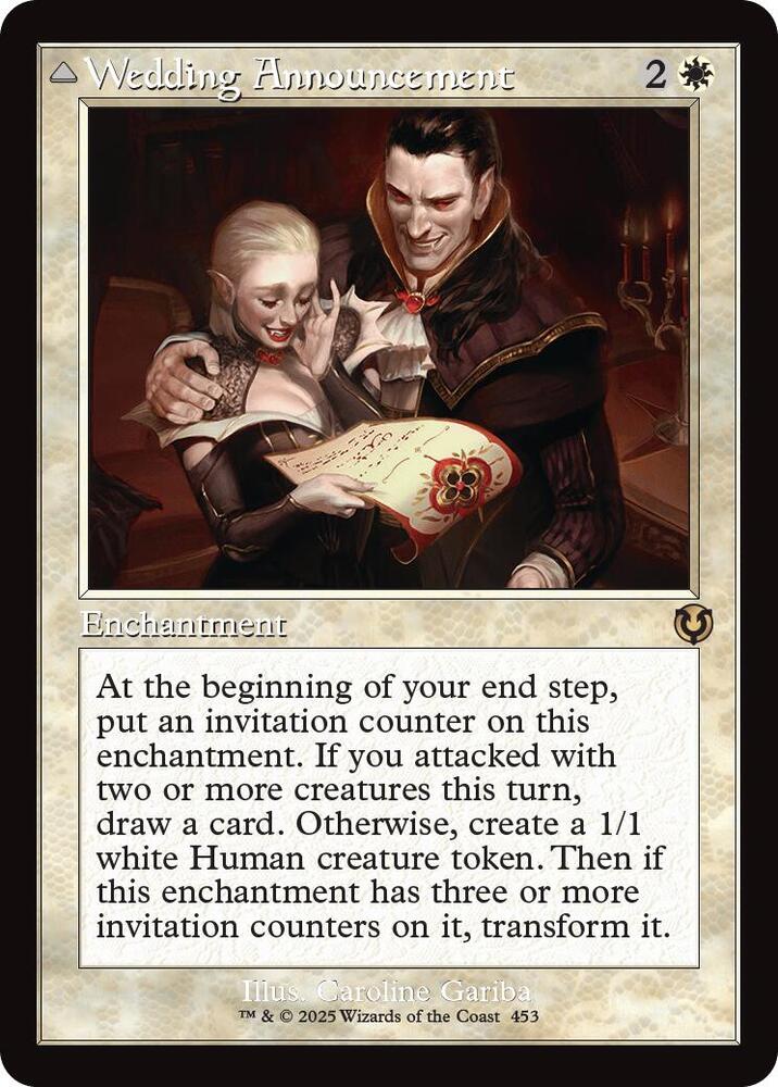 Wedding Announcement (Retro Frame) 453 card from Innistrad Remastered