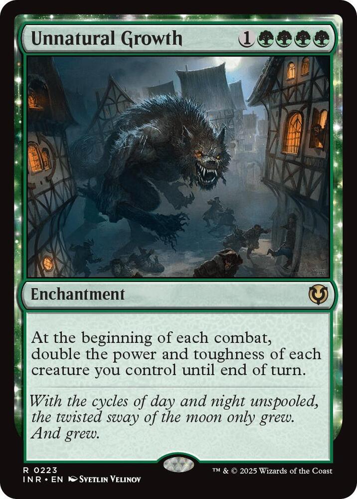 Unnatural Growth 223 card from Innistrad Remastered