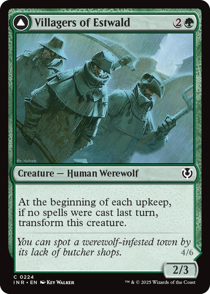 Villagers of Estwald 224 card from Innistrad Remastered