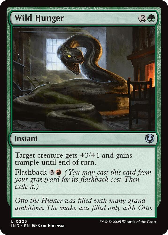 Wild Hunger 225 card from Innistrad Remastered