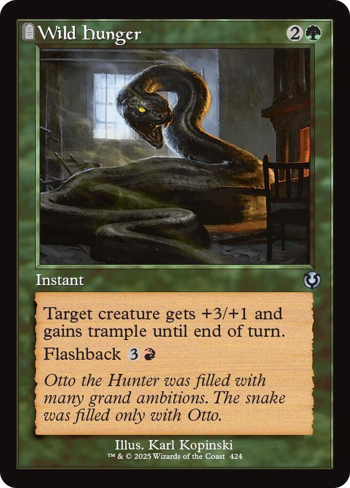 Wild Hunger (Retro Frame) 424 card from Innistrad Remastered