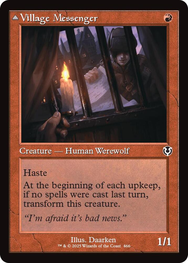 Village Messenger (Retro Frame) 466 card from Innistrad Remastered