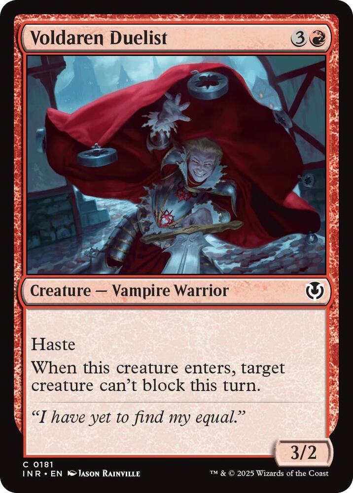Voldaren Duelist 181 card from Innistrad Remastered