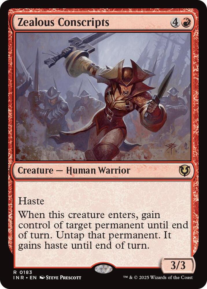 Zealous Conscripts 183 card from Innistrad Remastered