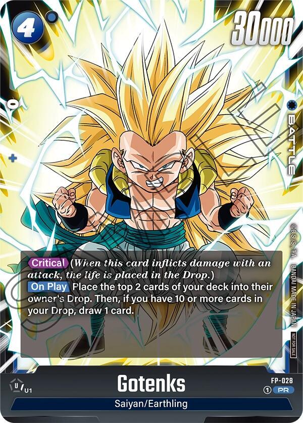 Gotenks FP-028 card from Fusion World Promotion Cards and Packs