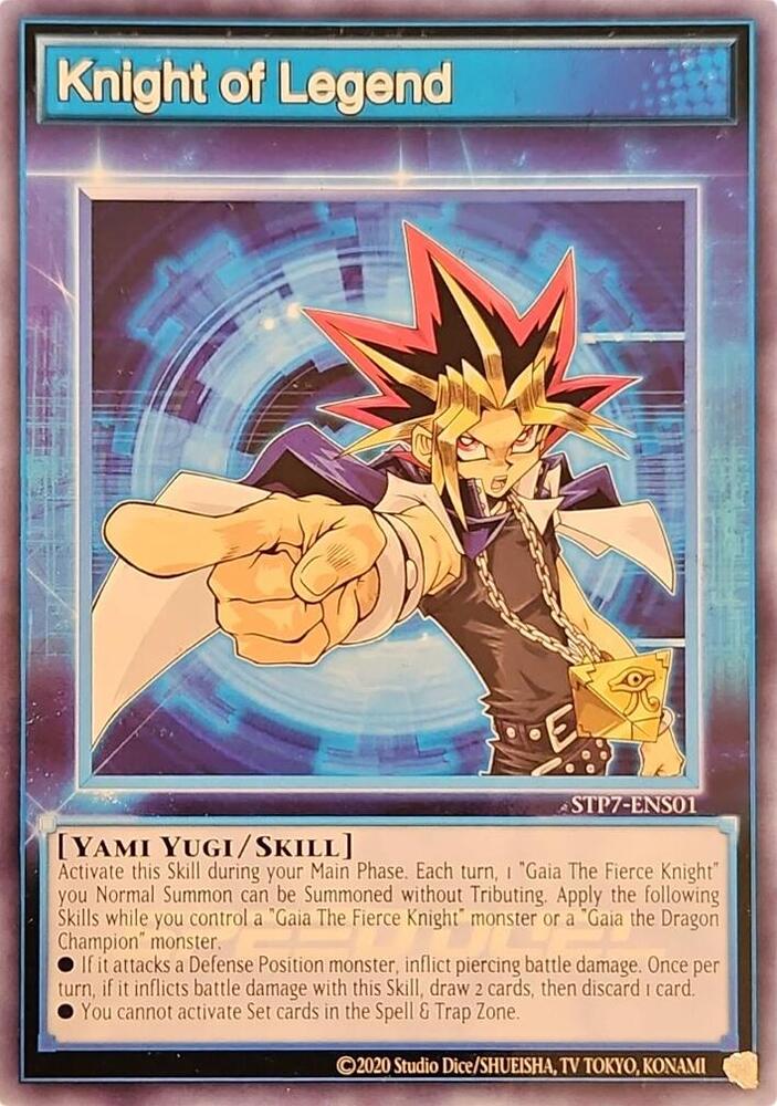 Knight of Legend STP7-ENS01 card from Speed Duel: Tournament Pack 7