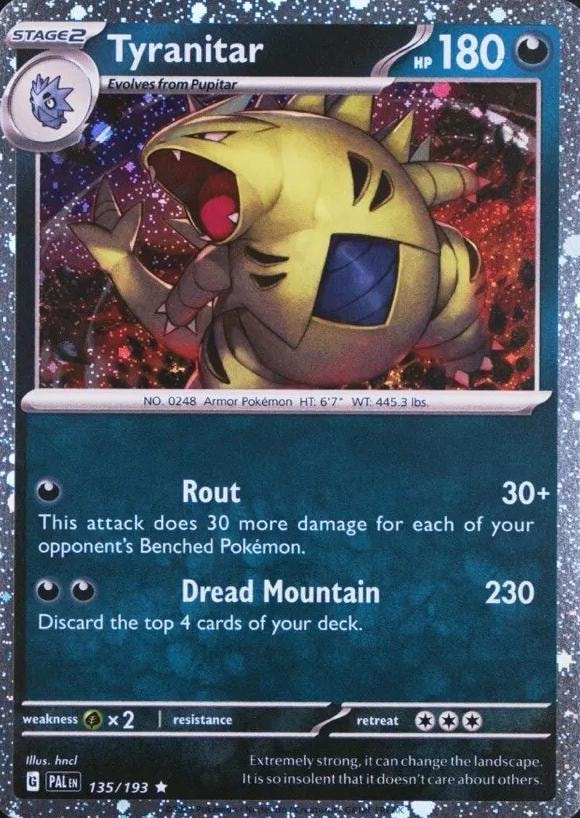 Tyranitar (Cosmo Foil) 135/193 card from Miscellaneous Cards & Products