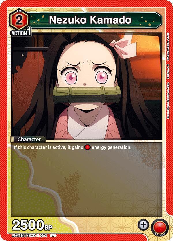 Nezuko Kamado UE05BT/KMY-1-074 card from UE05BT: Demon Slayer: Kimetsu no Yaiba