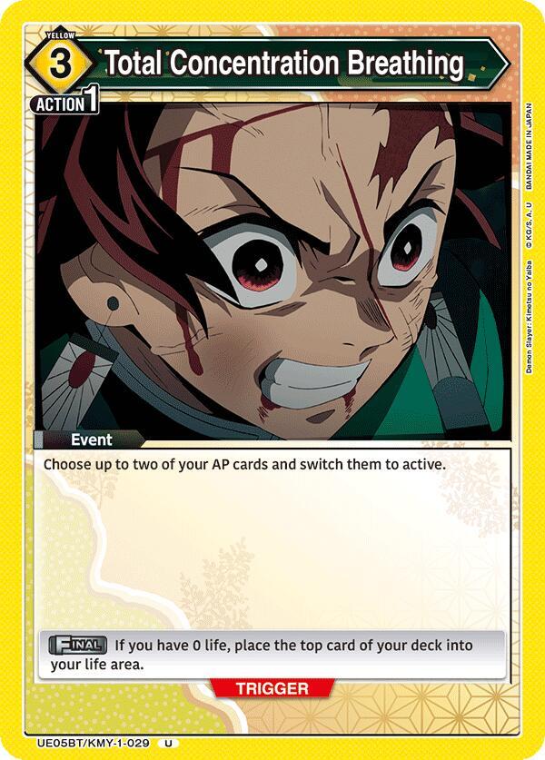 Total Concentration Breathing UE05BT/KMY-1-029 card from UE05BT: Demon Slayer: Kimetsu no Yaiba