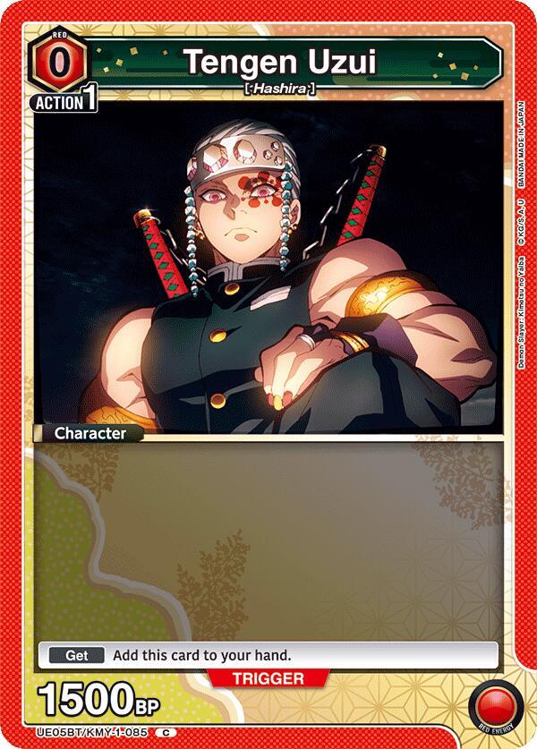Tengen Uzui UE05BT/KMY-1-085 card from UE05BT: Demon Slayer: Kimetsu no Yaiba