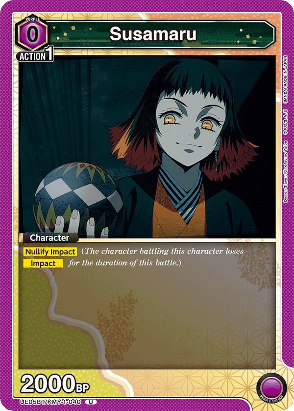 Susamaru UE05BT/KMY-1-040 card from UE05BT: Demon Slayer: Kimetsu no Yaiba