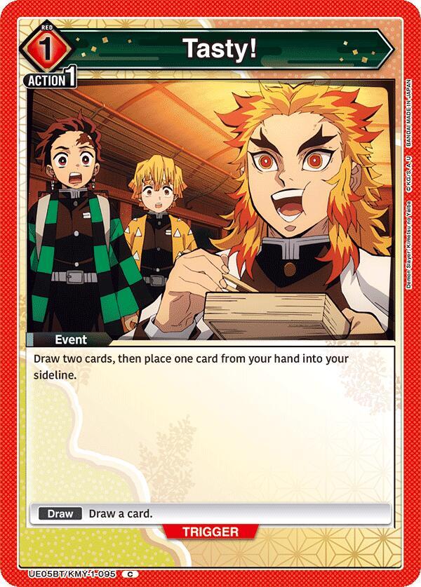 Tasty! UE05BT/KMY-1-095 card from UE05BT: Demon Slayer: Kimetsu no Yaiba