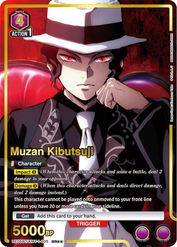 Muzan Kibutsuji (SR**) UE05BT/KMY-1-035 card from UE05BT: Demon Slayer: Kimetsu no Yaiba