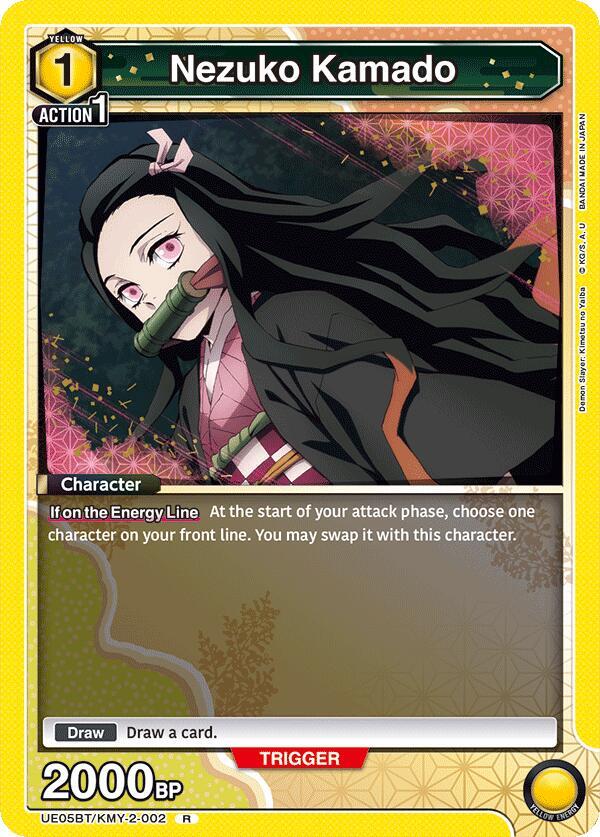Nezuko Kamado UE05BT/KMY-2-002 card from UE05BT: Demon Slayer: Kimetsu no Yaiba