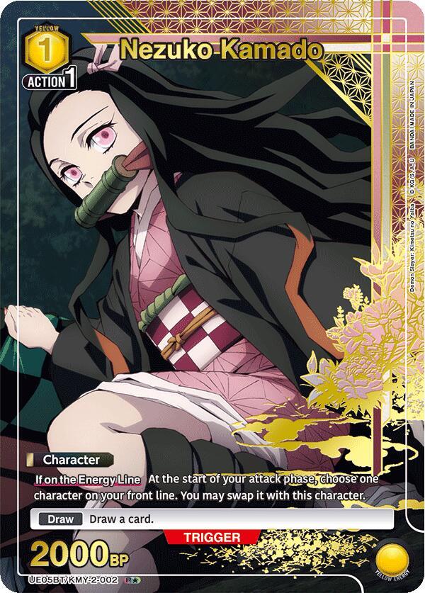 Nezuko Kamado (R*) UE05BT/KMY-2-002 card from UE05BT: Demon Slayer: Kimetsu no Yaiba
