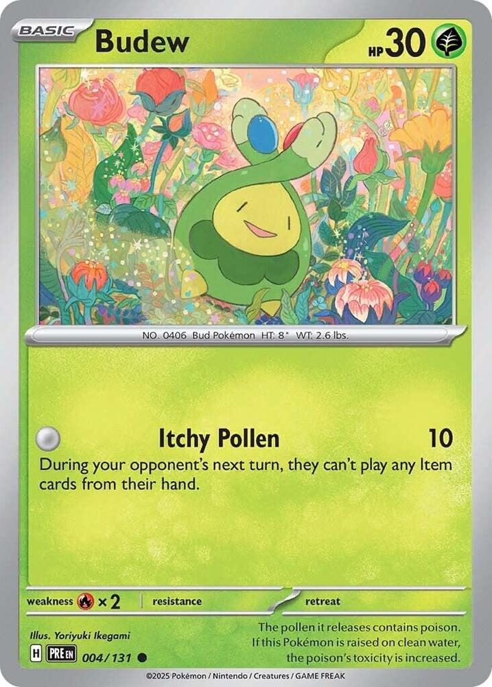 Budew 004/131 card from SV: Prismatic Evolutions