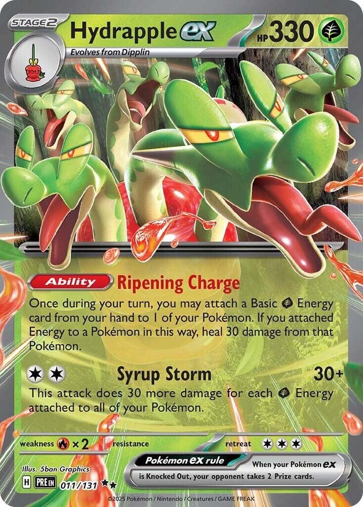 Hydrapple ex 011/131 card from SV: Prismatic Evolutions