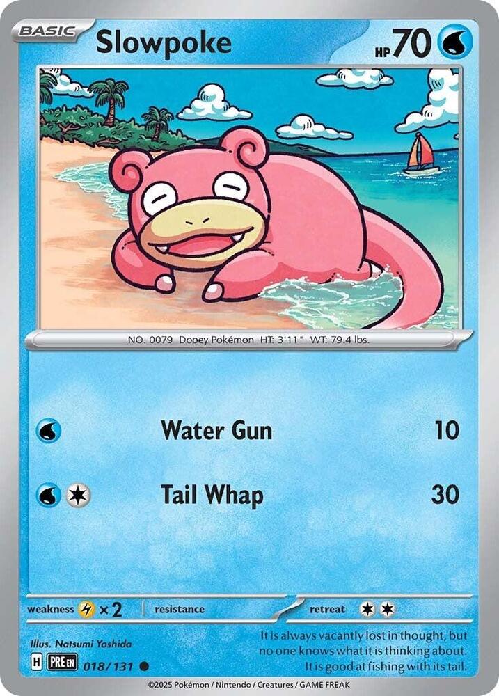 Slowpoke 018/131 card from SV: Prismatic Evolutions