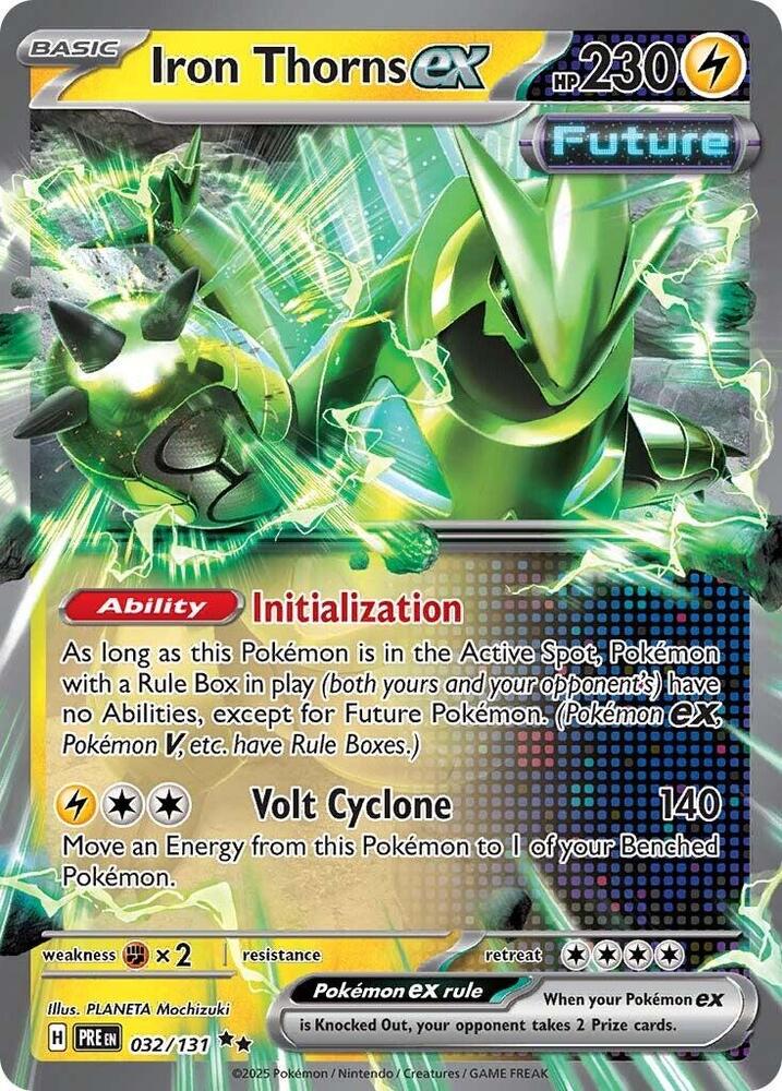 Iron Thorns ex 032/131 card from SV: Prismatic Evolutions