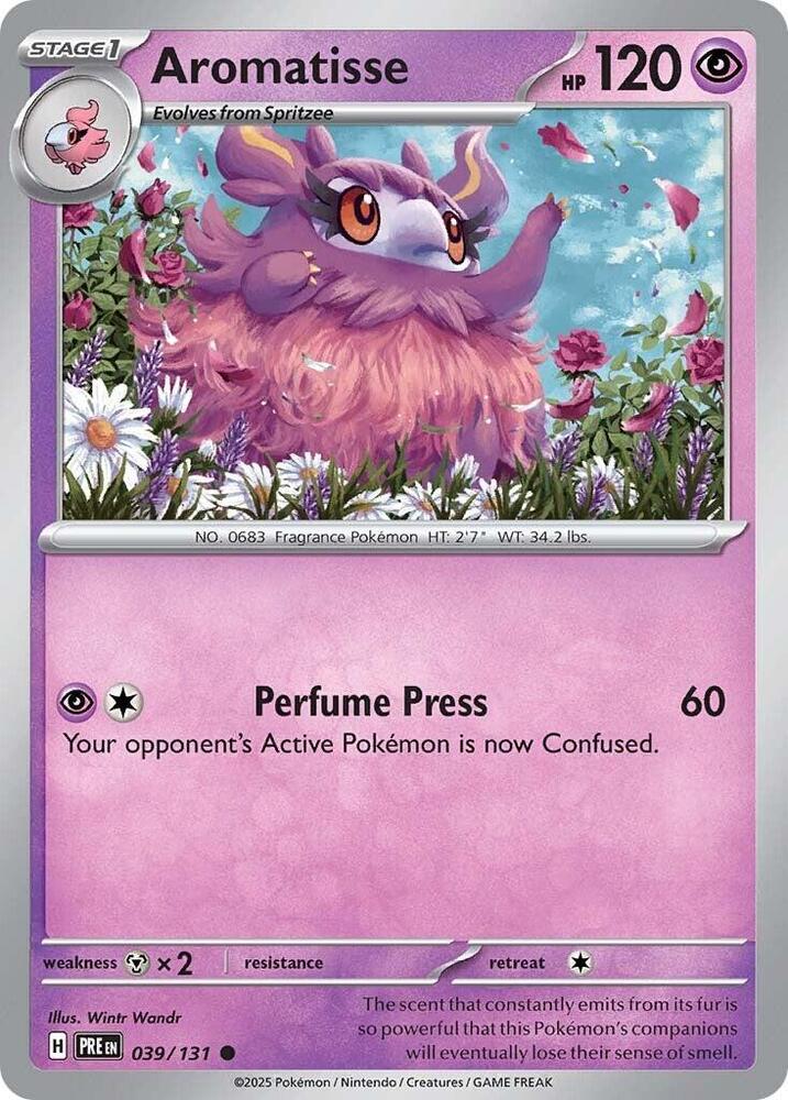 Aromatisse 039/131 card from SV: Prismatic Evolutions
