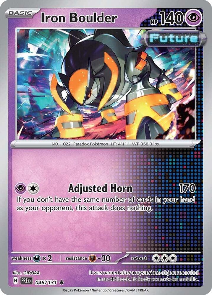 Iron Boulder 046/131 card from SV: Prismatic Evolutions