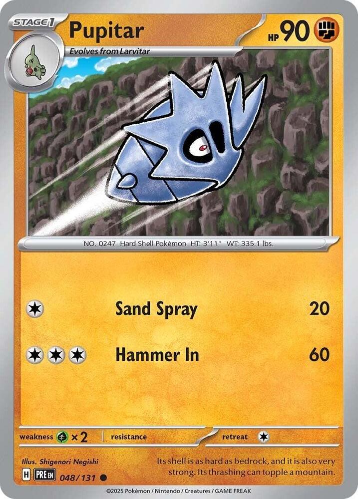 Pupitar 048/131 card from SV: Prismatic Evolutions