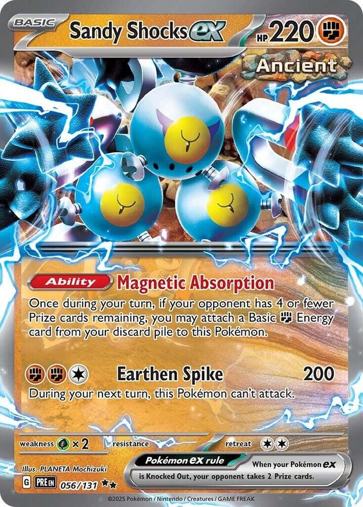 Sandy Shocks ex 056/131 card from SV: Prismatic Evolutions