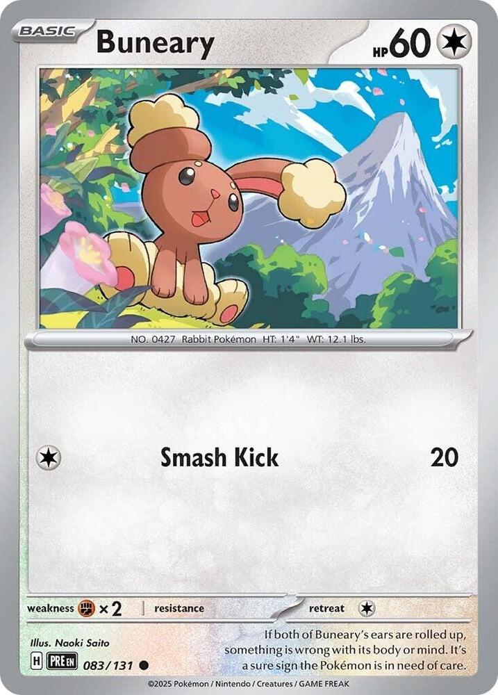 Buneary 083/131 card from SV: Prismatic Evolutions