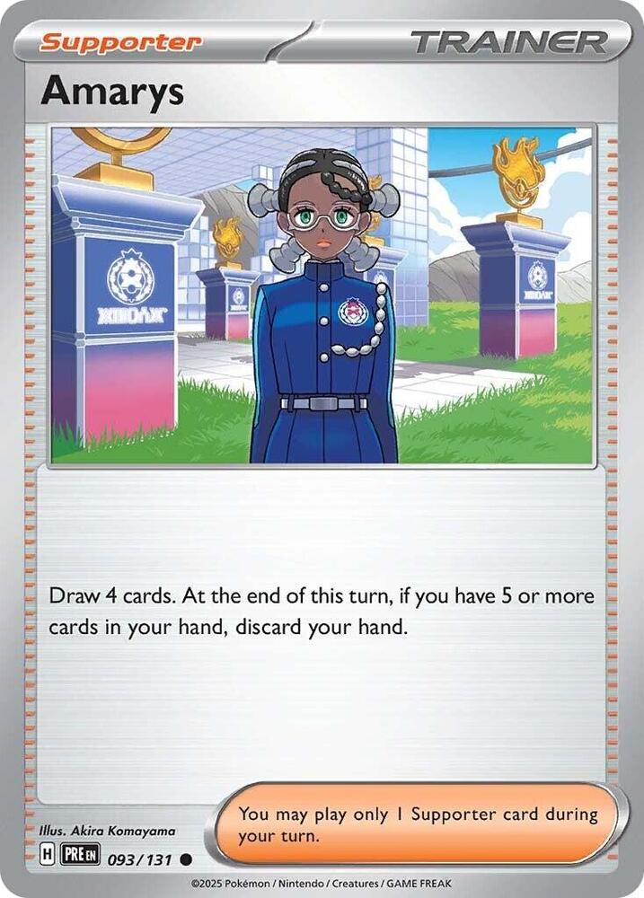 Amarys 093/131 card from SV: Prismatic Evolutions