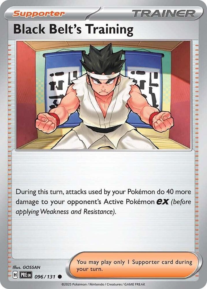 Black Belt's Training 096/131 card from SV: Prismatic Evolutions