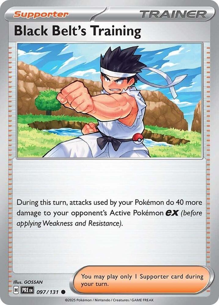 Black Belt's Training 097/131 card from SV: Prismatic Evolutions