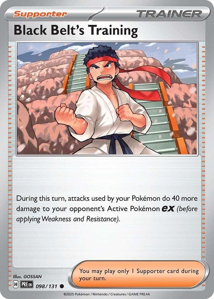 Black Belt's Training 098/131 card from SV: Prismatic Evolutions