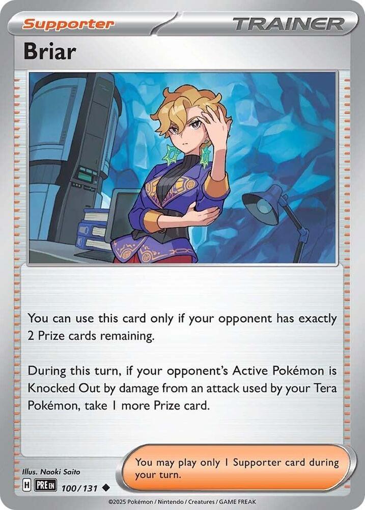 Briar 100/131 card from SV: Prismatic Evolutions