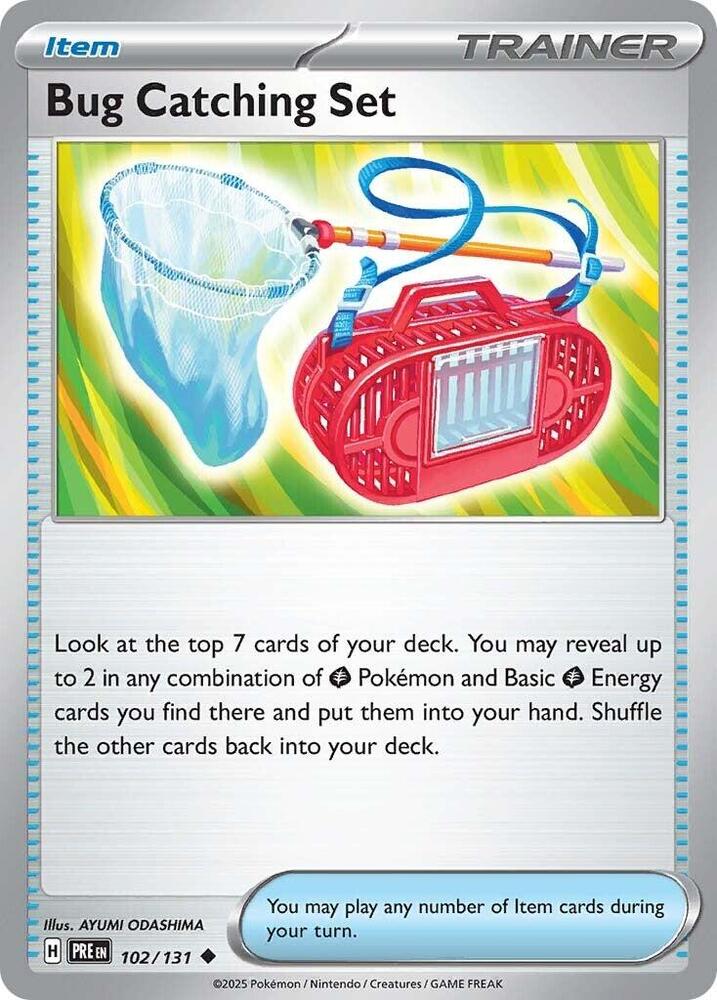 Bug Catching Set 102/131 card from SV: Prismatic Evolutions