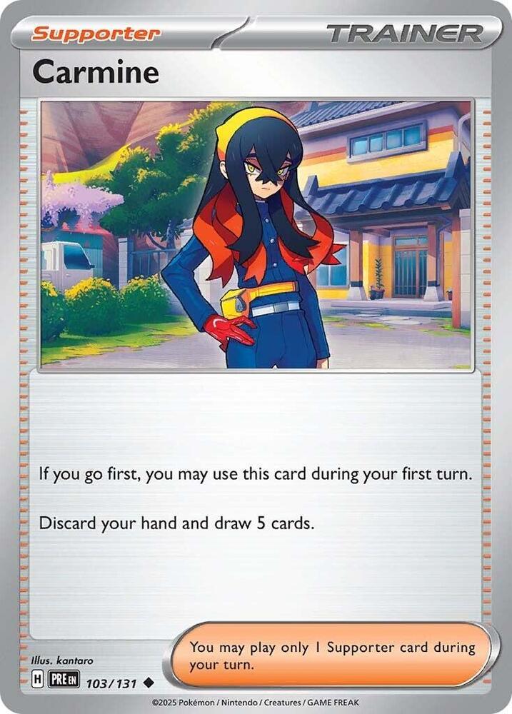 Carmine 103/131 card from SV: Prismatic Evolutions