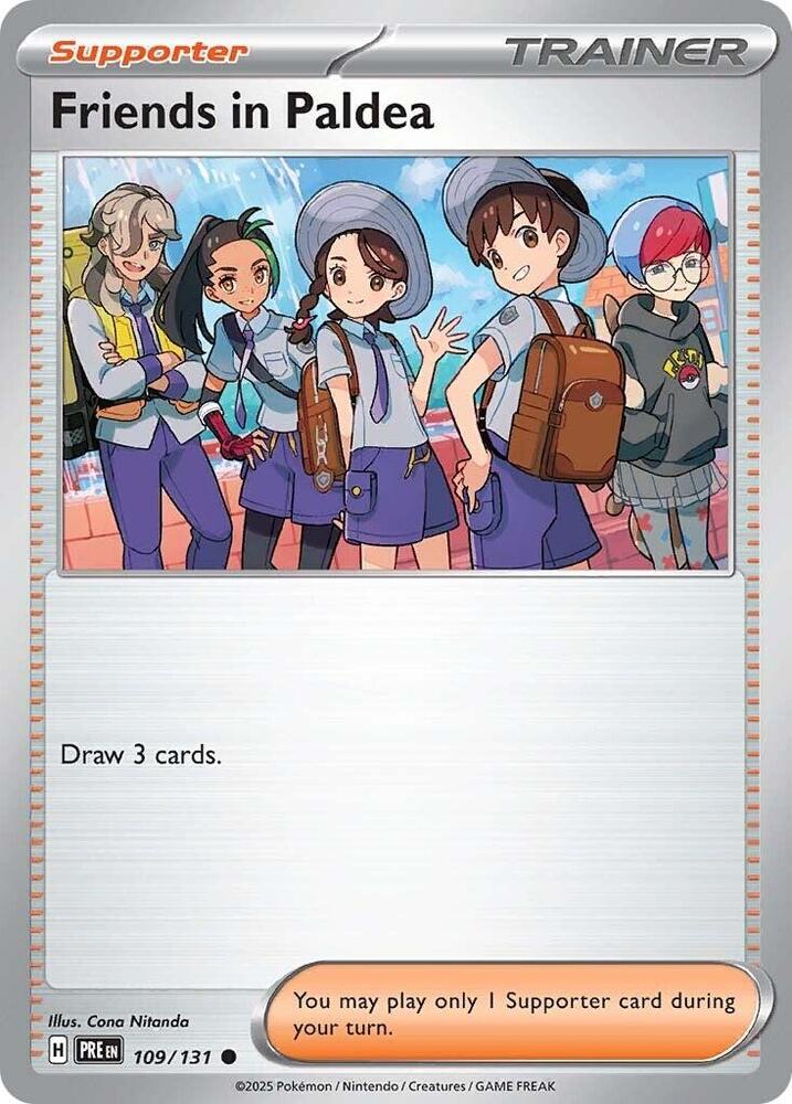 Friends in Paldea 109/131 card from SV: Prismatic Evolutions