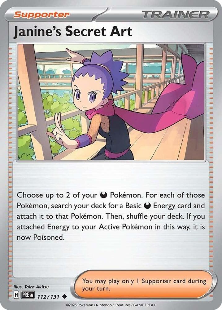 Janine's Secret Art 112/131 card from SV: Prismatic Evolutions