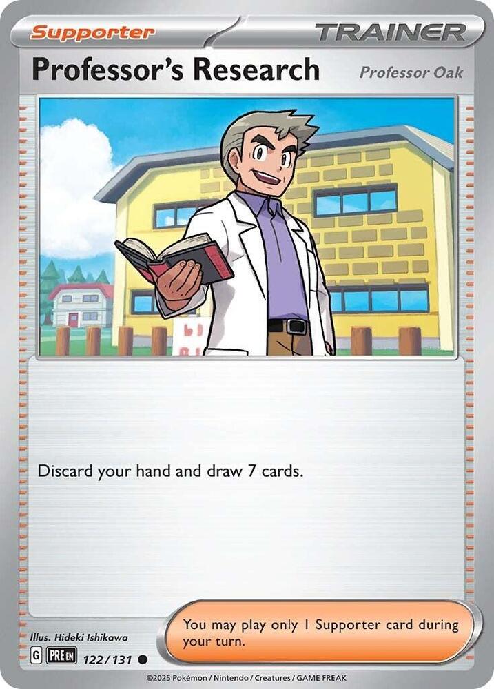Professor's Research [Professor Oak] 122/131 card from SV: Prismatic Evolutions