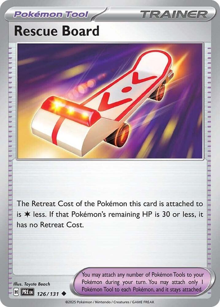 Rescue Board 126/131 card from SV: Prismatic Evolutions